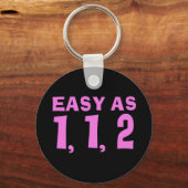 Gemakkelijk als 1,1,2.... Fibonacci Sleutelhanger (Voorkant)