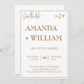 gemakkelijk bewerkbaar modern Blad Monogram sparen Kaart (Voorkant / Achterkant)