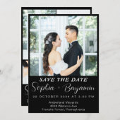 gemakkelijk bewerkbare moderne Fotocollage bewaar  Kaart (Voorkant / Achterkant)