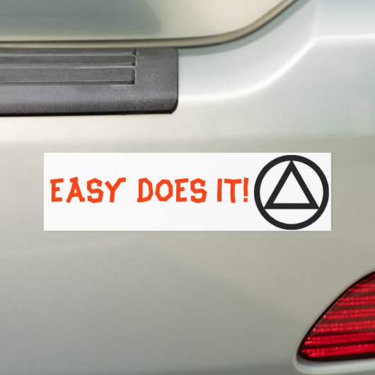 Gemakkelijk Bumpersticker (Op auto)