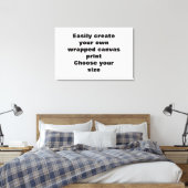 Gemakkelijk creëer uw canvasprint Verwijder de gro Canvas Afdruk (Insitu (Slaapkamer))