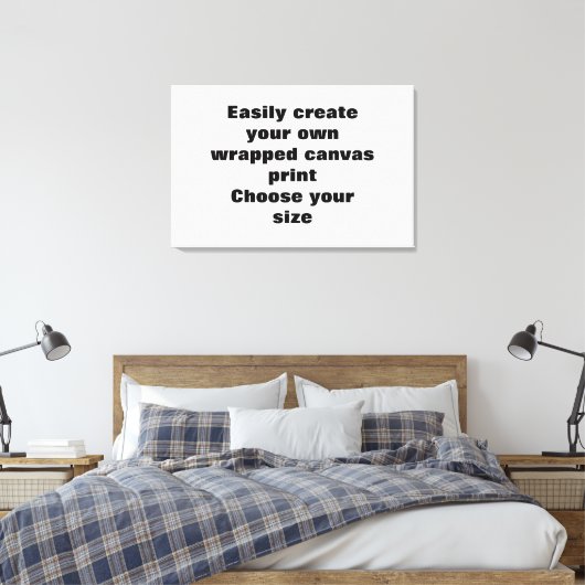 Gemakkelijk creëer uw canvasprint Verwijder de gro Canvas Afdruk (Insitu (Slaapkamer))