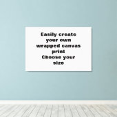 Gemakkelijk creëer uw canvasprint Verwijder de gro Canvas Afdruk (Insitu (Houten vloer))