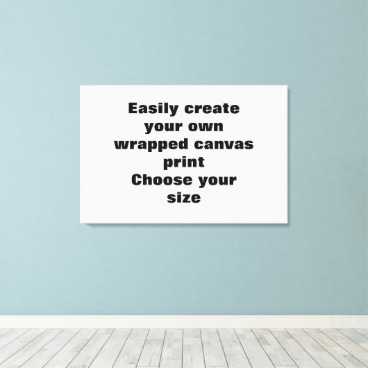 Gemakkelijk creëer uw canvasprint Verwijder de gro Canvas Afdruk (Insitu (Houten vloer))