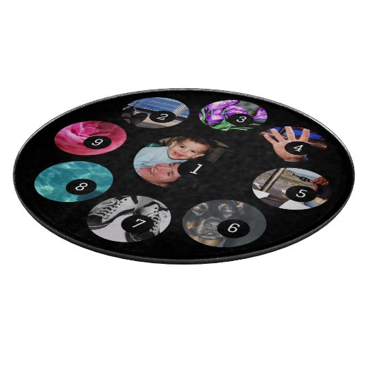 Gemakkelijk Creëer Uw Eigen met 9 foto's hebben ge Snijplank (Hoek)