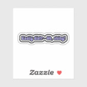 Gemakkelijk distr- Oh, glanzend! Grappige ADHD-her Sticker (Vel)