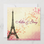 Gemakkelijk, Elegant Franse sjabloon voor de uitno Kaart (Voorkant)