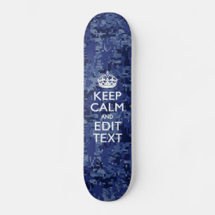 Gemakkelijk Gepersonaliseerd KEEP CALM en geef Tek Skateboard