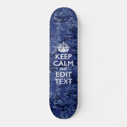 Gemakkelijk Gepersonaliseerd KEEP CALM en geef Tek Skateboard (Voorkant)