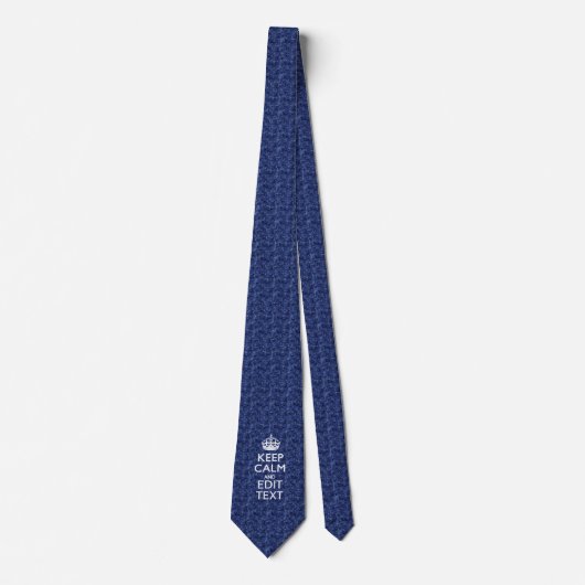 Gemakkelijk Gepersonaliseerd KEEP CALM en geef Tek Stropdas (Voorkant)