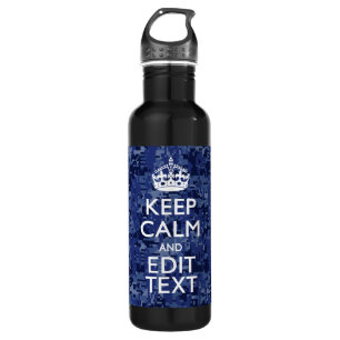 Gemakkelijk Gepersonaliseerd KEEP CALM en geef Tek Waterfles