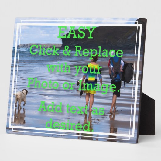 Gemakkelijk klikken om Uw Eigen Witte Grens van de Fotoplaat (Zijkant)