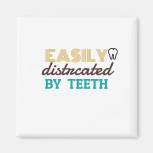 Gemakkelijk met tanden te onderscheiden magneet