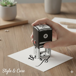 Gemakkelijk te gebruiken bedankstempel in 1,5 inch zelfinktende stempel