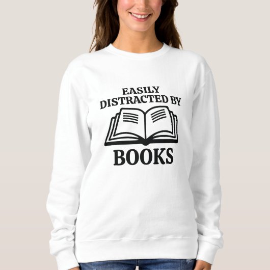 Gemakkelijk verstoord door boeken trui (Voorkant)