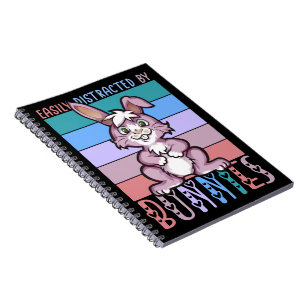 Gemakkelijk verstoord door Bunnies Cute Bunny Love Notitieboek