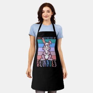 Gemakkelijk verstoord door Bunnies Cute Bunny Love Schort