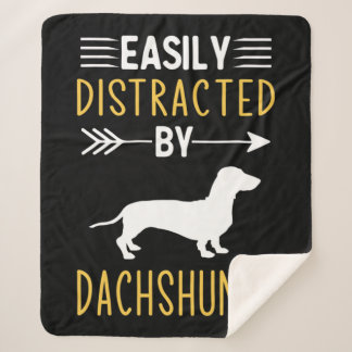 Gemakkelijk verstoord door dachshunds sherpa deken