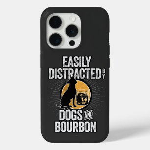 Gemakkelijk verstoord door de iP van Dogs en Bourb iPhone 15 Pro Case