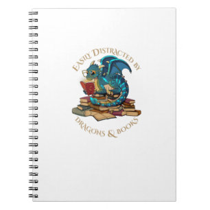 Gemakkelijk verstoord door dragons en boeken Gift Notitieboek