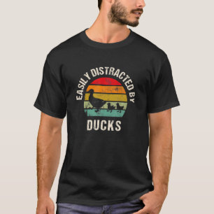 Gemakkelijk verstoord door eenden, een grappige vr t-shirt