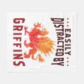 Gemakkelijk verstoord door Griffins Cool Fantasy L Fleece Deken (Voorkant (Horizontaal))