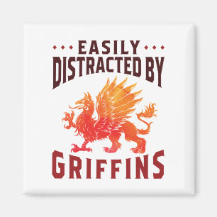 Gemakkelijk verstoord door Griffins Cool Fantasy L Magneet