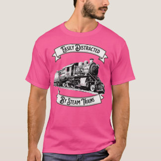 Gemakkelijk verstoord door het locomotiv van de st t-shirt