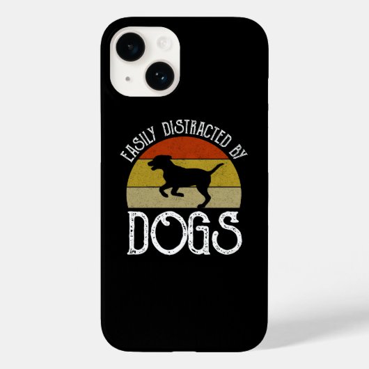 Gemakkelijk verstoord door honden Case-Mate iPhone case (Achterkant)