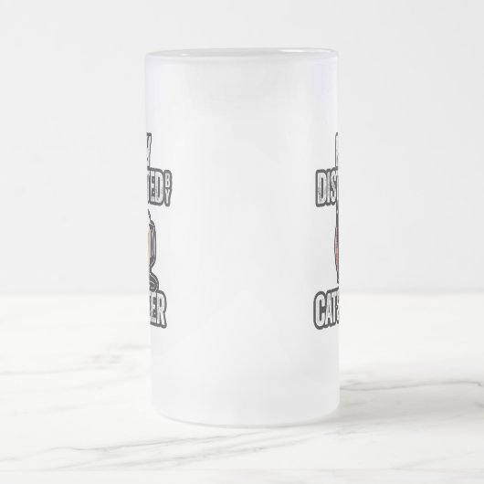 Gemakkelijk verstoord door katten en bier matglas bierpul (Center)