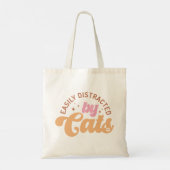 Gemakkelijk verstoord door katten tote bag (Achterkant)