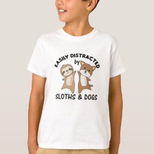 Gemakkelijk verstoord door klimmen en honden t-shirt