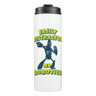 Gemakkelijk verstoord door roboticrobot thermosbeker