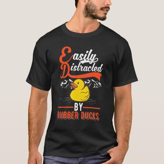 Gemakkelijk verstoord door rubbereenden t-shirt (Voorkant)