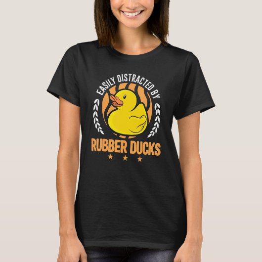 Gemakkelijk verstoord door rubbereenden t-shirt (Voorkant)