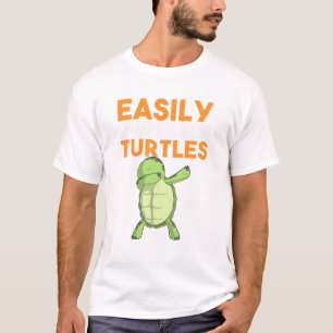 Gemakkelijk verstoord door schildpadden die Dab Da T-shirt