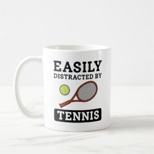 Gemakkelijk verstoord door tenis koffiemok