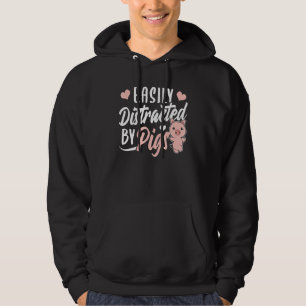 Gemakkelijk verstoord door varkens hoodie