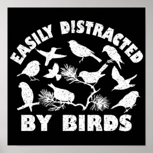 Gemakkelijk verstoord door vogels poster