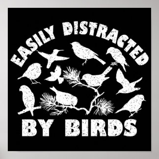 Gemakkelijk verstoord door vogels poster