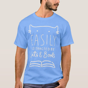 Gemakkelijk verstoorde kratten en boeken Funny Ca T-shirt