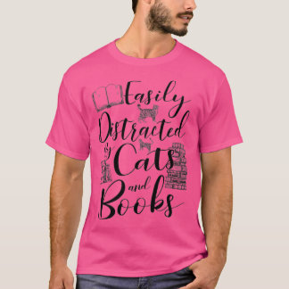 Gemakkelijk Vervormd door Katten en Lezer Lover G T-shirt