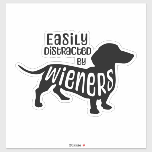 Gemakkelijk Vervormd door Wieners Sticker (Vel)