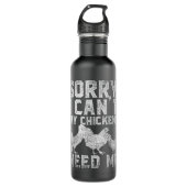 Gemakkelijk vervormde rubberkip met schimmelkop waterfles  (Voorkant)