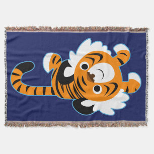 Gemakkelijke Cartoon Tiger Deken