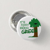 Gemakkelijke Groene Button (Voorkant /achterkant)
