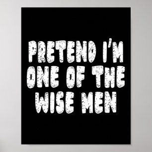 Gemakkelijke Kerstmiskerststal Verstandige Mannen Poster