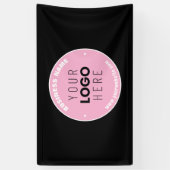 Gemakkelijke logo-vervanging & bewerkbare tekst | spandoek (Verticaal)