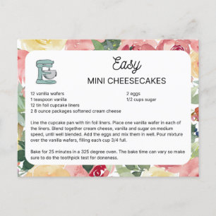 Gemakkelijke Mini Cheesecake Briefkaart