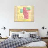 Geman Empire van 1273 tot 1815 Canvas Afdruk (Insitu (Slaapkamer))